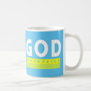 Gud Misslyckas aldrig kristendomen Kaffemugg