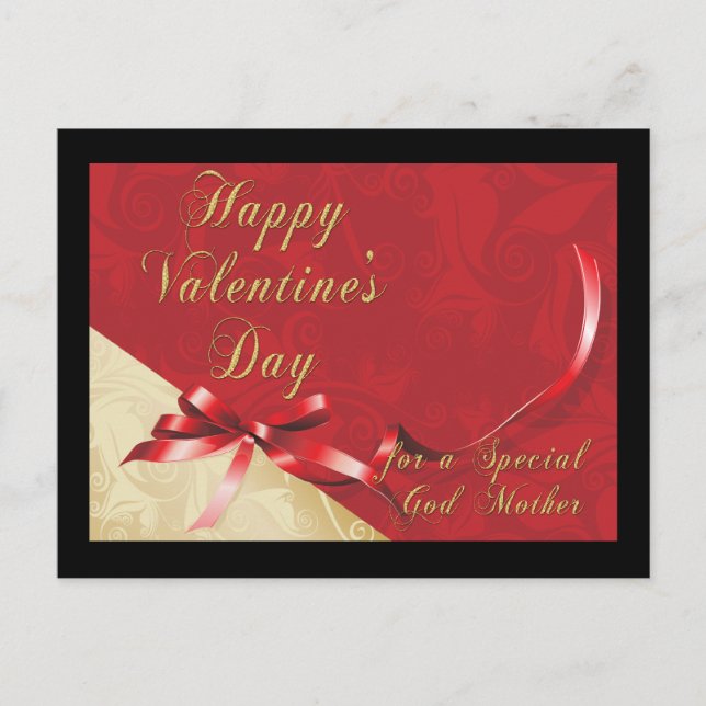 Gud Mor Valentine vykort (Framsida)