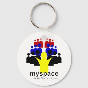 Gud MySpace Nyckelring