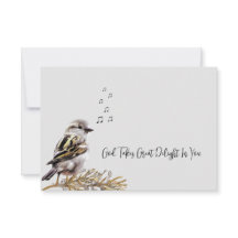 Gud nöjer sig med att kasta fågelkort