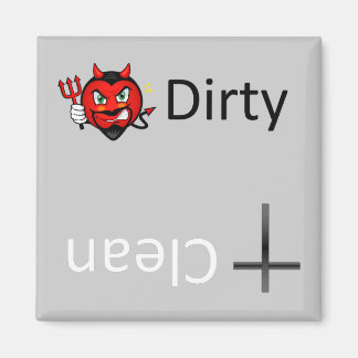 Gud och Djävulen Dirty Clean Dishwasher Magnets Magnet