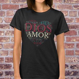 Gud och Faith Heart Women's Christian Spain T Shirt