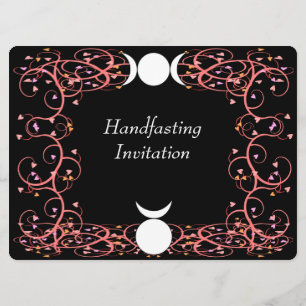 Gud och gudinna Wiccan Handfasteinbjudan Inbjudningar