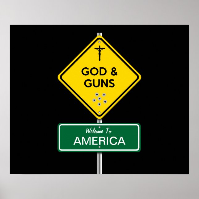 Gud och Guns Poster (Framsidan)