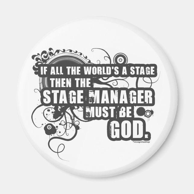 Gud om Grunge Stage Manager Magnet (Framsidan)