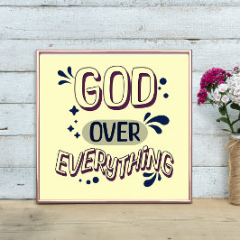 Gud över all djärv design poster