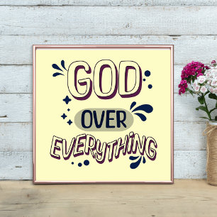 Gud över all djärv design poster