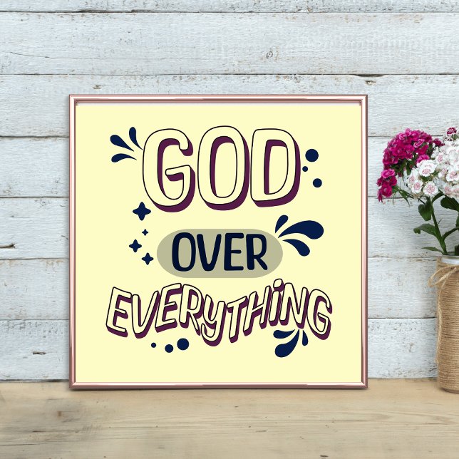 Gud över all djärv design poster (Skapare uppladdad)