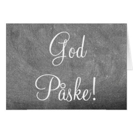 Gud Påske Norge Danmark Glad påsk Chalkboard Hälsningskort