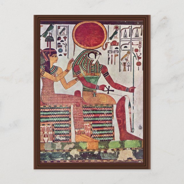 Gud Re-Harakleti Amentit och Th:s gudinna Vykort (Framsida)