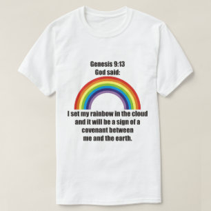 Gud regnbågeöverenskommelse t shirt