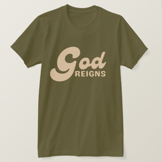 Gud Reigns Tee (Design framsida)