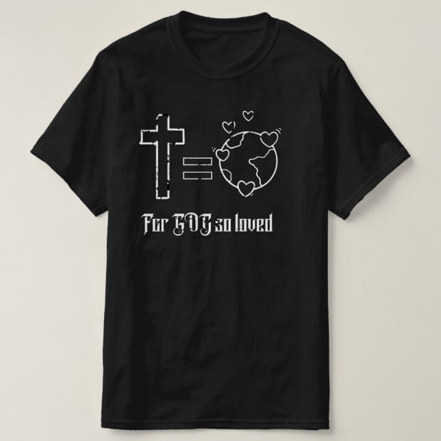 Gud så älskad t shirt (Design framsida)