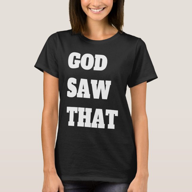 Gud såg att t shirt (Framsida)