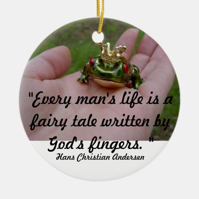 Gud saga julgransprydnad keramik (Framsidan)