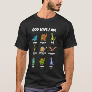 Gud Säger Att Jag Är Dinosaurie - Bibelvers - Kris T Shirt