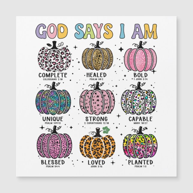 Gud säger att jag är höst skördefall fallande löv  (Framsida)