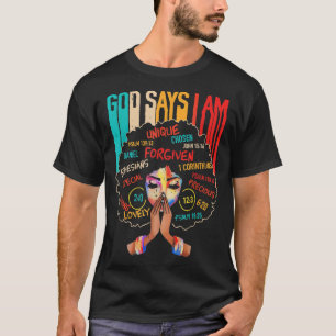 Gud säger att jag är kristen tro Believer Vintage T Shirt