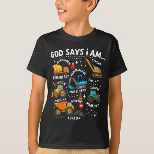 Gud Säger Att Jag Är Kristna Bibelverser Pojkar Co T Shirt