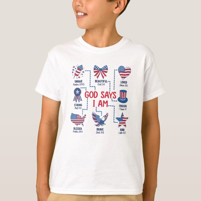 Gud Säger Att Jag Är Utvald T Shirt (Framsida)