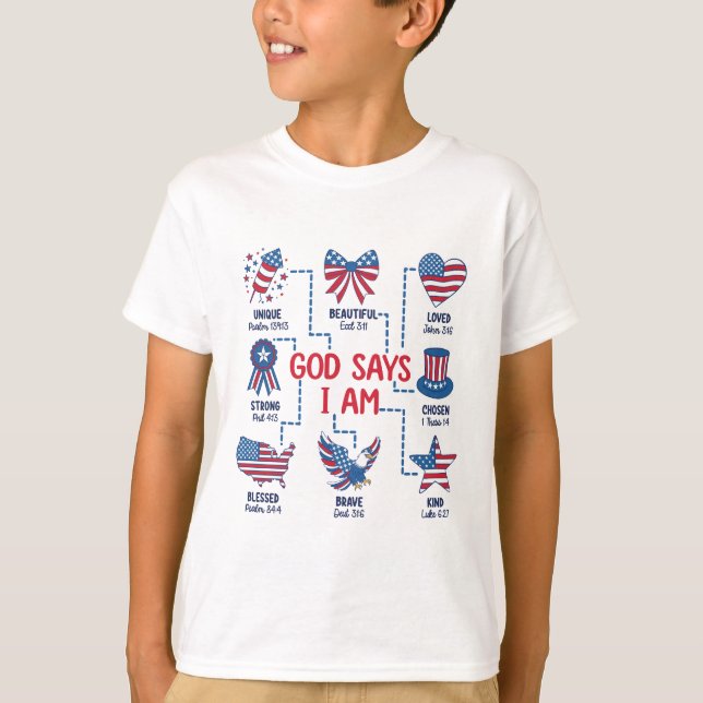 Gud Säger Att Jag Är Utvald T Shirt (Framsida)