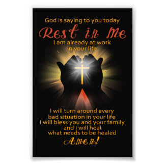 Gud säger till dig idag fototryck