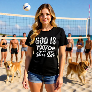 Gud Sänder Förmån Ändra Ditt Liv Kristet T Shirt