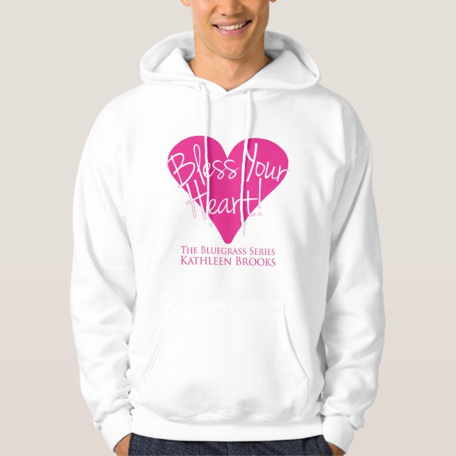 Gud segne ditt hjärta män hoodie (Framsida)