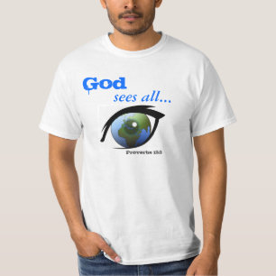 Gud ser all bibelcitat Anpassa den T Shirt