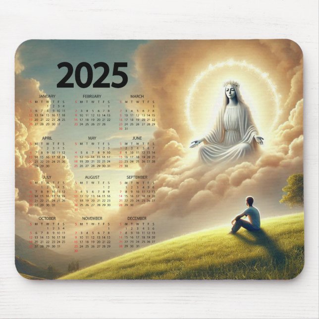 Gud ser över sitt barn 2025 kalender musmatta (Framsidan)