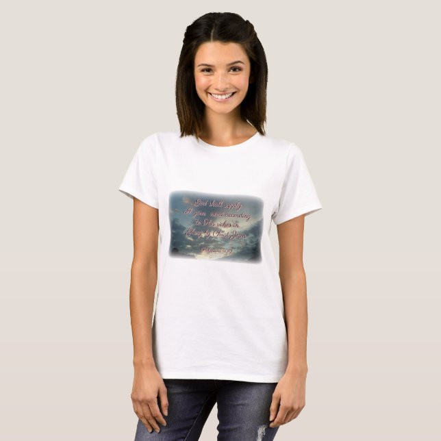 Gud skall försörja t shirt (Hel framsida)