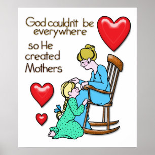 Gud skapad mammor poster