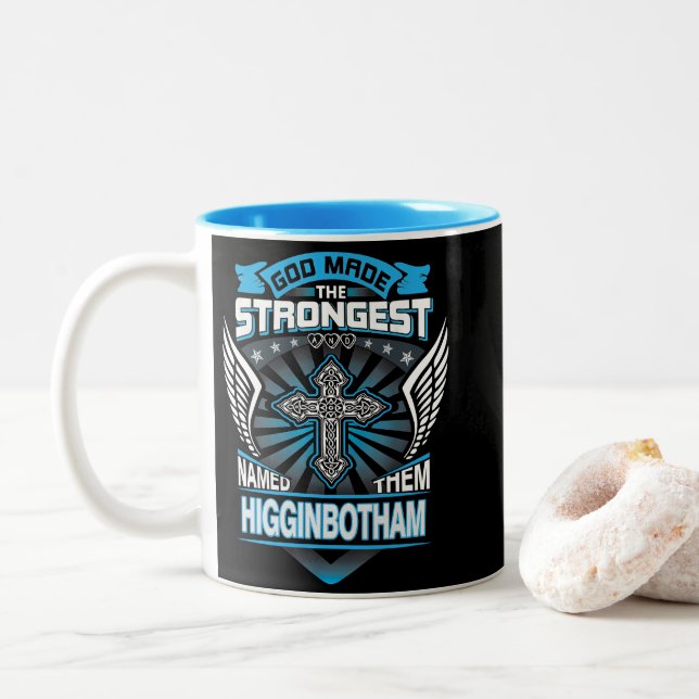 Gud skapade de starkaste och kallade dem Higginbot Två-Tonad Mugg (Med munk)