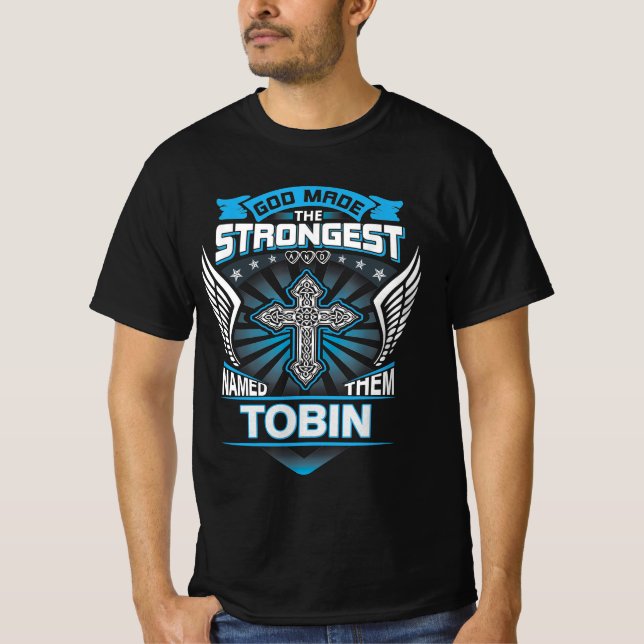 Gud Skapade De Starkaste Och Kallade Dem Tobin T Shirt (Framsida)