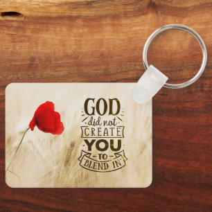Gud Skapade dig inte att blanda dig i kristen cita Nyckelring