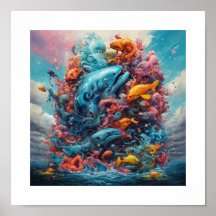 Gud skapar varelser i vatten