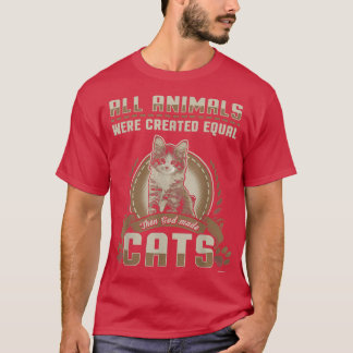 Gud Skapat Cats Kitten T Shirt