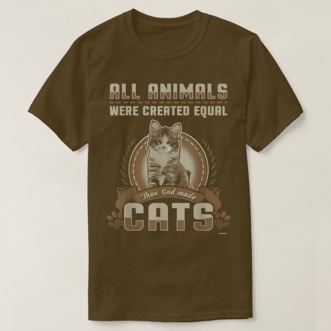 Gud Skapat Kats T-Shirt (Design framsida)