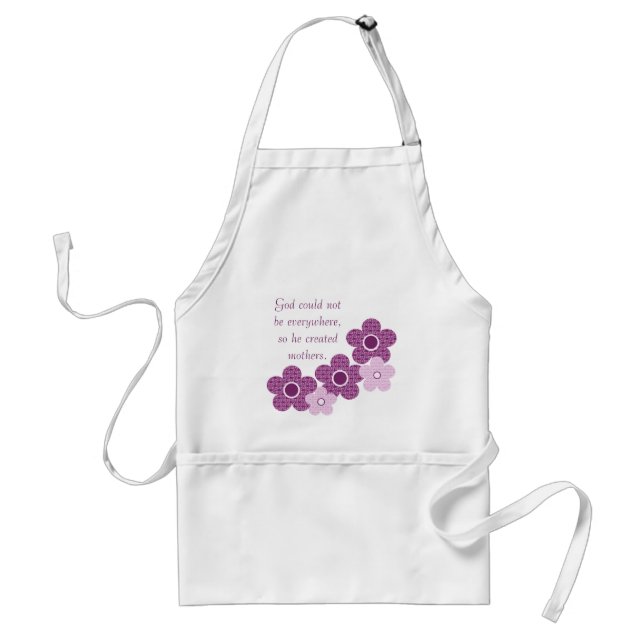 Gud Skapat Mammor Flower Apron, Lavender Förkläde (Framsidan)