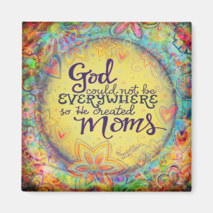 Gud Skapat Mammor "Inspirivitet" Magnet