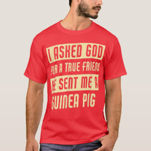 Gud skickade mig A Guinea Gris Funny Guinea Gris T Shirt