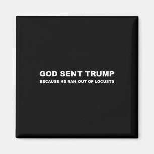 Gud skickade trumpen för att han kom ut ur husdjur magnet