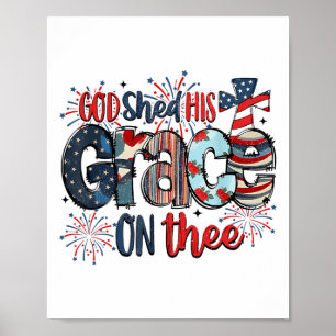 Gud skred sin höghet den 4 juli i Groovy Patr Poster