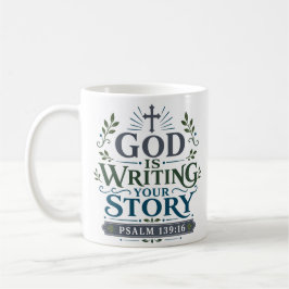 Gud Skriver Din Historia Kristet Tro Citat Kaffemugg