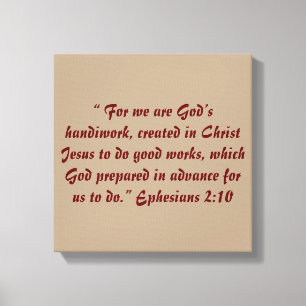 "Gud slogg in Handiwork" 12 x Scripture 12 kanfas Canvastryck