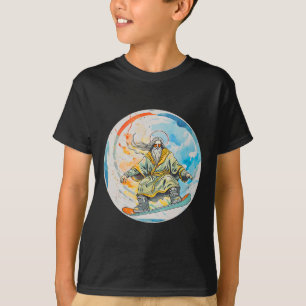 Gud snurrar med Jesus Kristus Prayer Lord Chu T Shirt