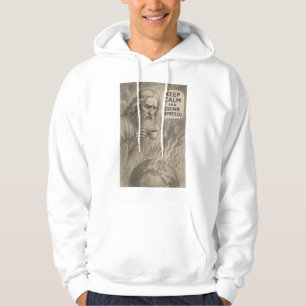 Gud som ser världen brinna hoodie