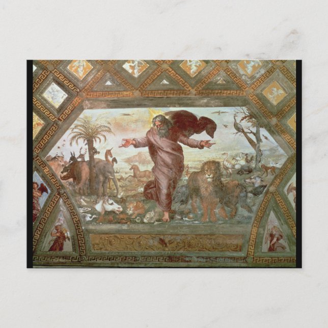 Gud som skapar jorden vykort (Framsida)