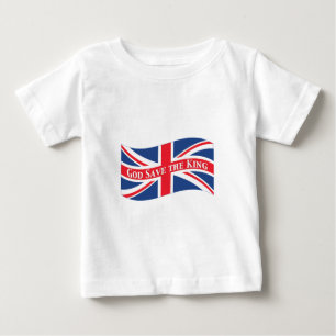 Gud Spara Kung med Union Jack T-shirt