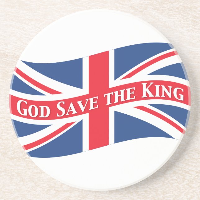 Gud Spara Kung med Union Jack Underlägg (Framsidan)